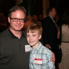 Admittee Edward Jarot and son Liam