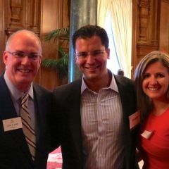 John Thies, Aaron DeAngelis and Liliya DeAngelis