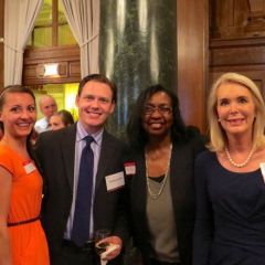 Lacy Frydrych, Admittee Bradford Bennett, Bertha Mitchell and Admittee Margaret Bennett