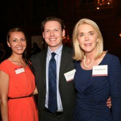 Lacy Frydrych with admittees Brad and Margaret Bennett