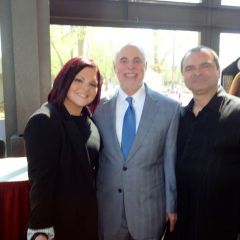 New admittee Rossella De Astis, Justice Robert Thomas and her father Nick De Astis