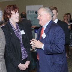 ISBA 3rd Vice President Russell Hartigan (right) and Advisory Committee Member CJ Muller