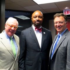 Past President John G. Locallo, President-elect Vincent F. Cornelius and Past President John G. Locallo
