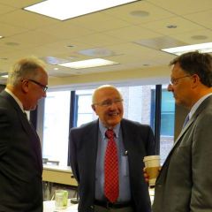 President Umberto S. Davi, Past President Richard L. Thies and Past President John G. Locallo