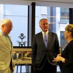 Past Presidents John G. O'Brien, J. Timothy Eaton and Cheryl Niro