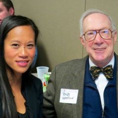 Mentee Votey Cheav and mentor Bob Karton
