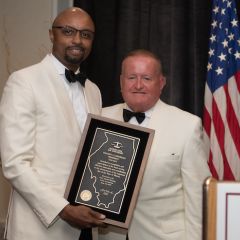 Past President Vincent Cornelius and President Russell Hartigan