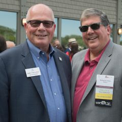 Second vice president Jim McCluskey&nbsp;and past president Richard Felice
