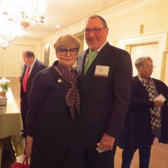 Cheryl Niro and Bill Niro at the welcome reception
