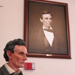 The photograph was taken in Springfield by well-known photographer Alexander Hesler on June 3, 1860, for Lincoln’s 1860 presidential campaign. Historians consider Hesler’s portrait one of the best taken of Lincoln during his pre-presidential years.