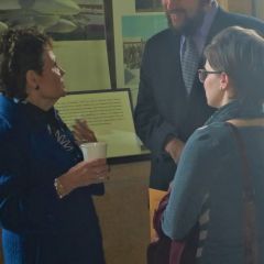 New attorney Jonathan Abrahamsen with his wife and Illinois Supreme Court Justice Rita B. Garman 