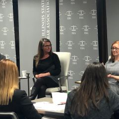 Michael Bergmann, Traci Braun from Exelon Corporation, and Stacey McCollough from Mirabella, Kincaid, Frederick & Mirabella, LLC 