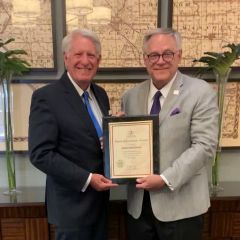 John Rekowski and ISBA President Dennis Orsey