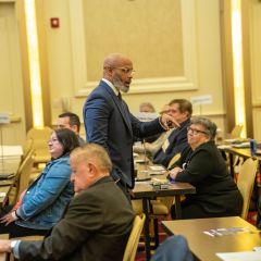 The Assembly listened to a DEI presentation by Toussaint Romain with the Charlotte Center for Legal Advocacy. 