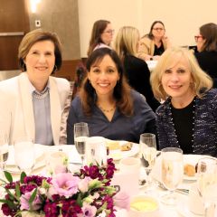 keynote speaker Justice Elizabeth Rochford with her two clerks