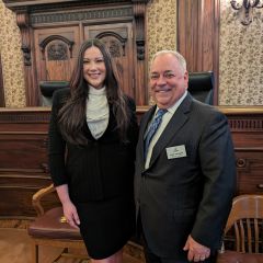 Admittee Sylvia Leszanczuk and ISBA 3rd VP Perry Browder